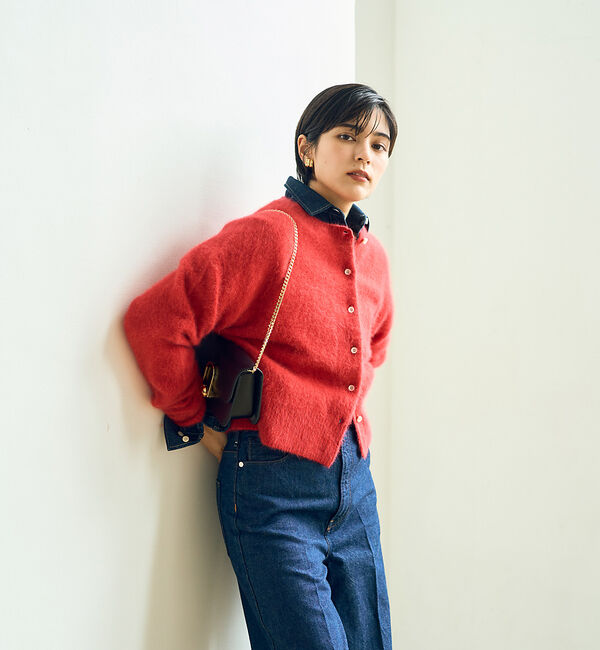 Rouge vif「フォックスウールふわふわカーディガン」|カーディガン|