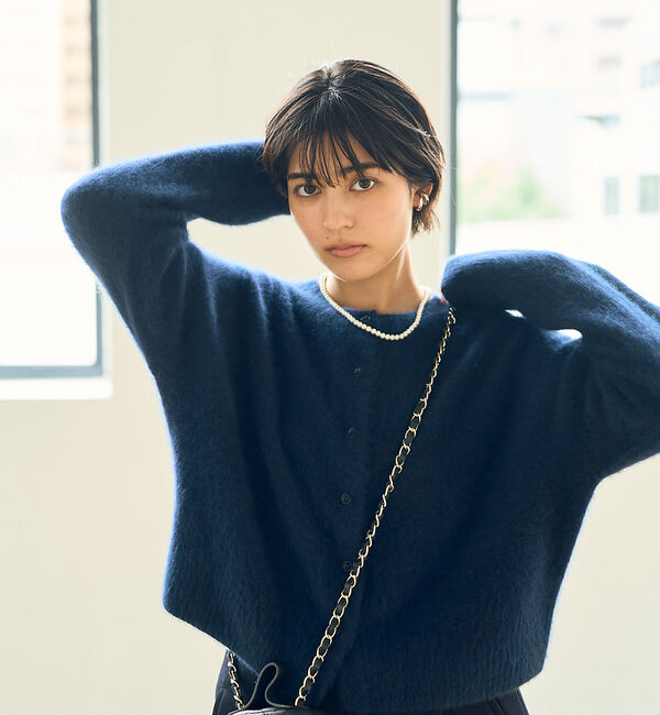 Rouge vif「フォックスウールふわふわカーディガン」|カーディガン|