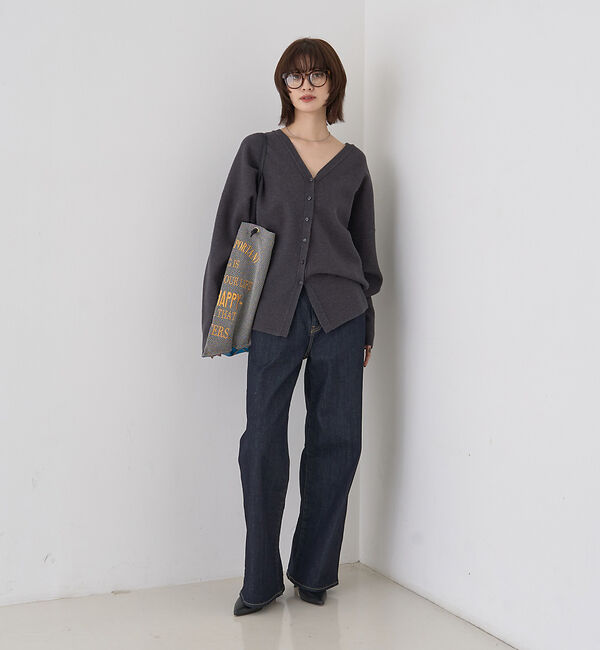 Rouge vif「変形オーバールーズニットカーディガン」|カーディガン|