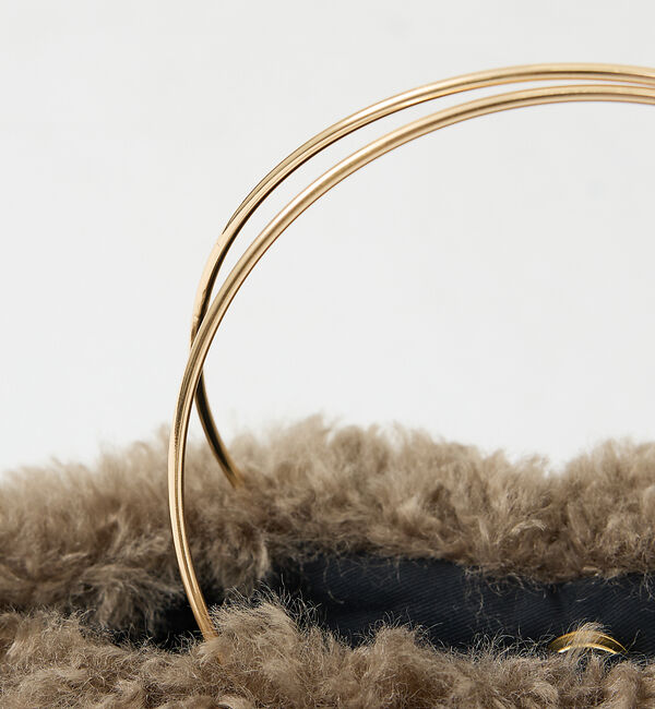 Rouge vif「【HELEN MOORE/ヘレンムーア】ゴールドリングフェイクファーバッグ」|ハンドバッグ|