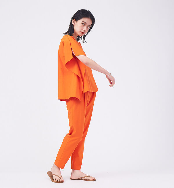 qualite「【新色登場】【セットアップ対応】コットンリネン2WAYストレッチタックパンツ」|その他|