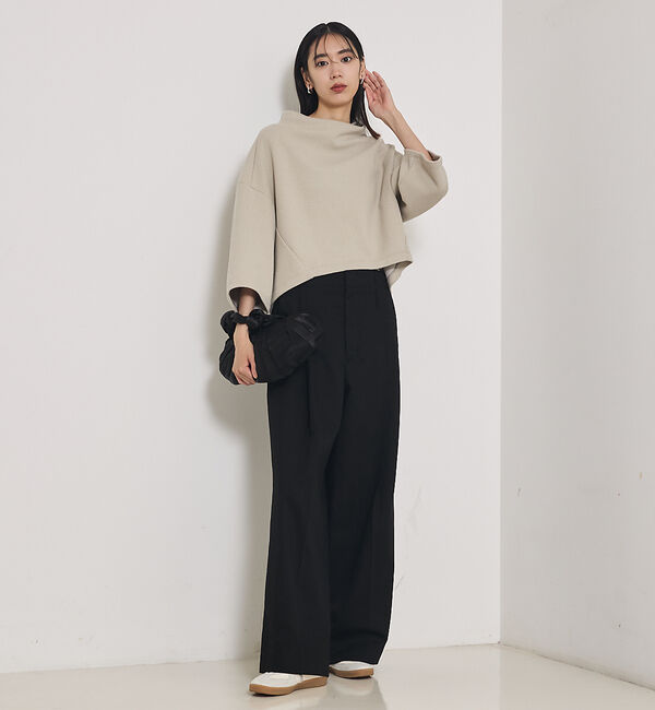 qualite「TCツイルWループタックワイドパンツ」|その他|