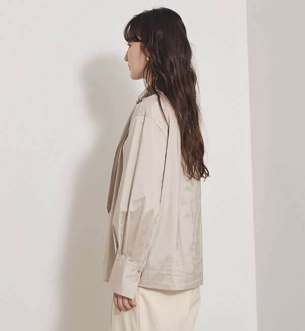 qualite「【Can Cam掲載】タフタボウタイブラウス/ボウタイ取り外し可能」|シャツ・ブラウス|