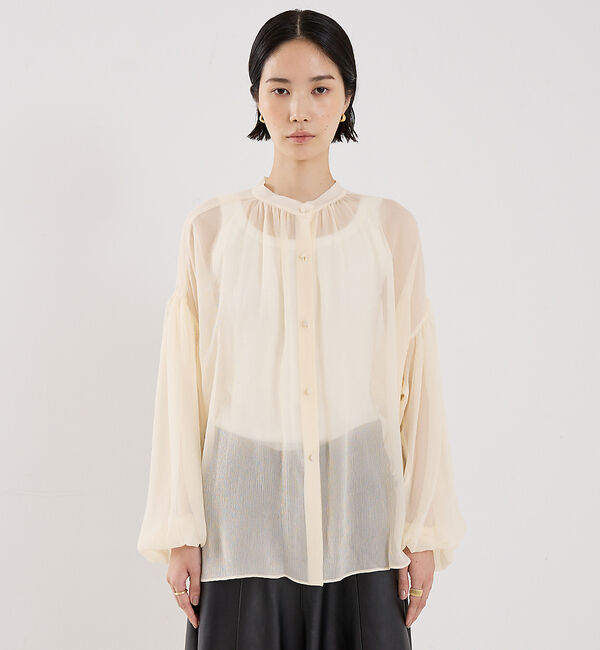 The Store by C' 「【COCUCA】シルクフェミニンブラウス」|シャツ・ブラウス|