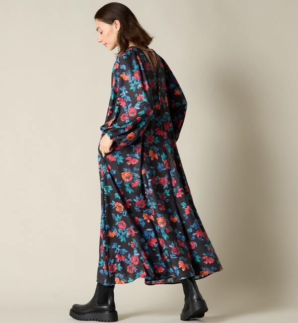 Liesse「フラワープリントロングワンピース」|ワンピース|