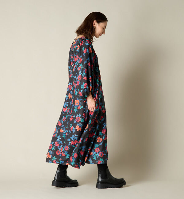 Liesse「フラワープリントロングワンピース」|ワンピース|