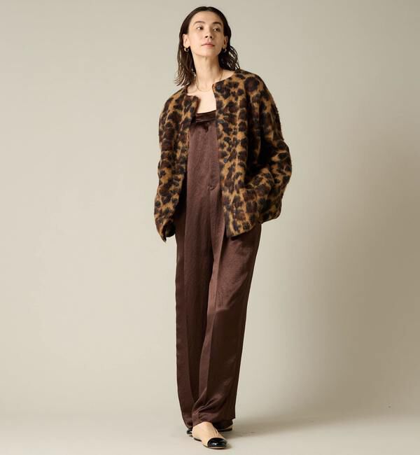 Liesse「稲沢朋子さんコラボレオパードジャガードニット」|カーディガン|