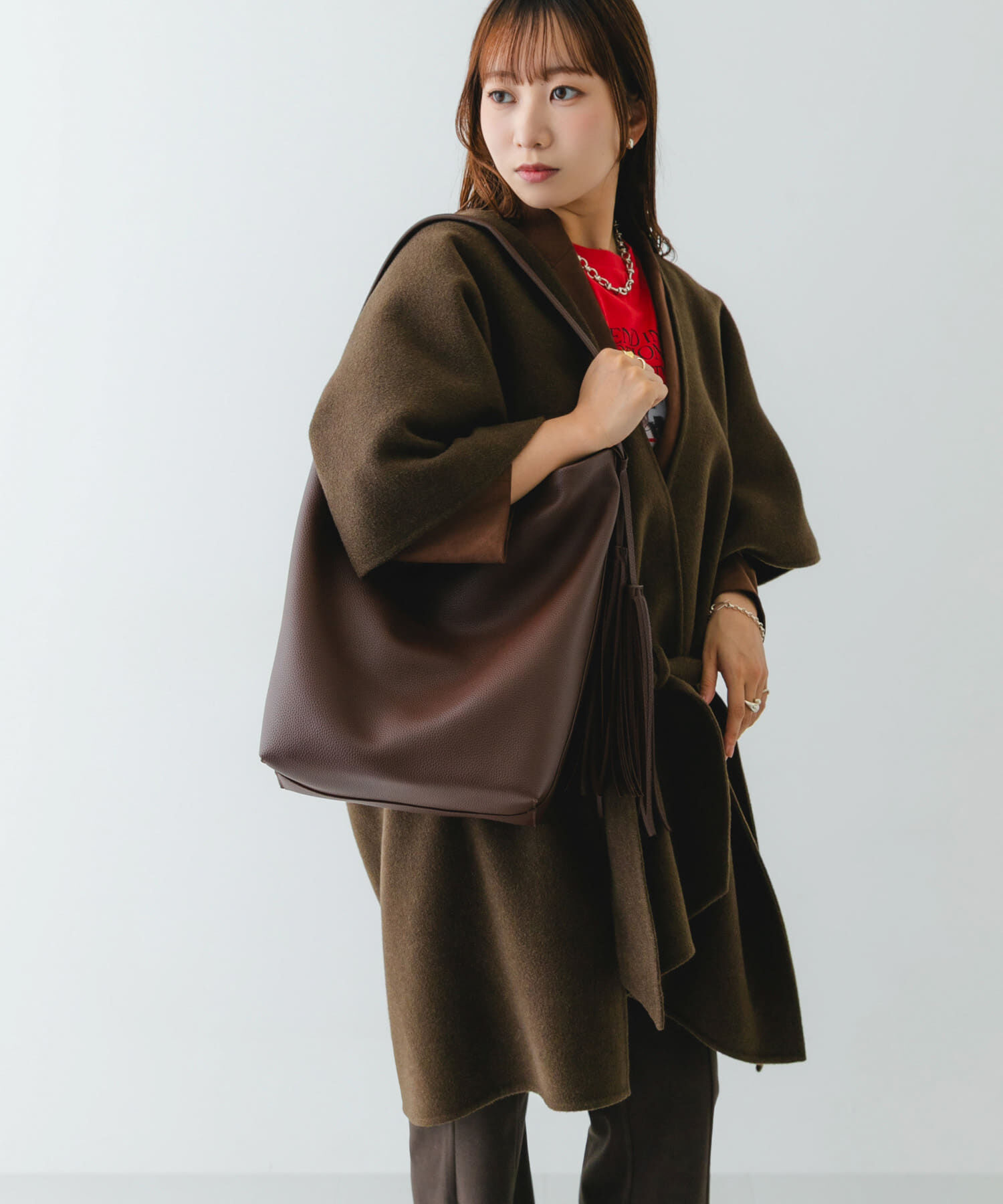 RODE SKO「タッセル付シンプルワンハンドルトート」|トートバッグ|