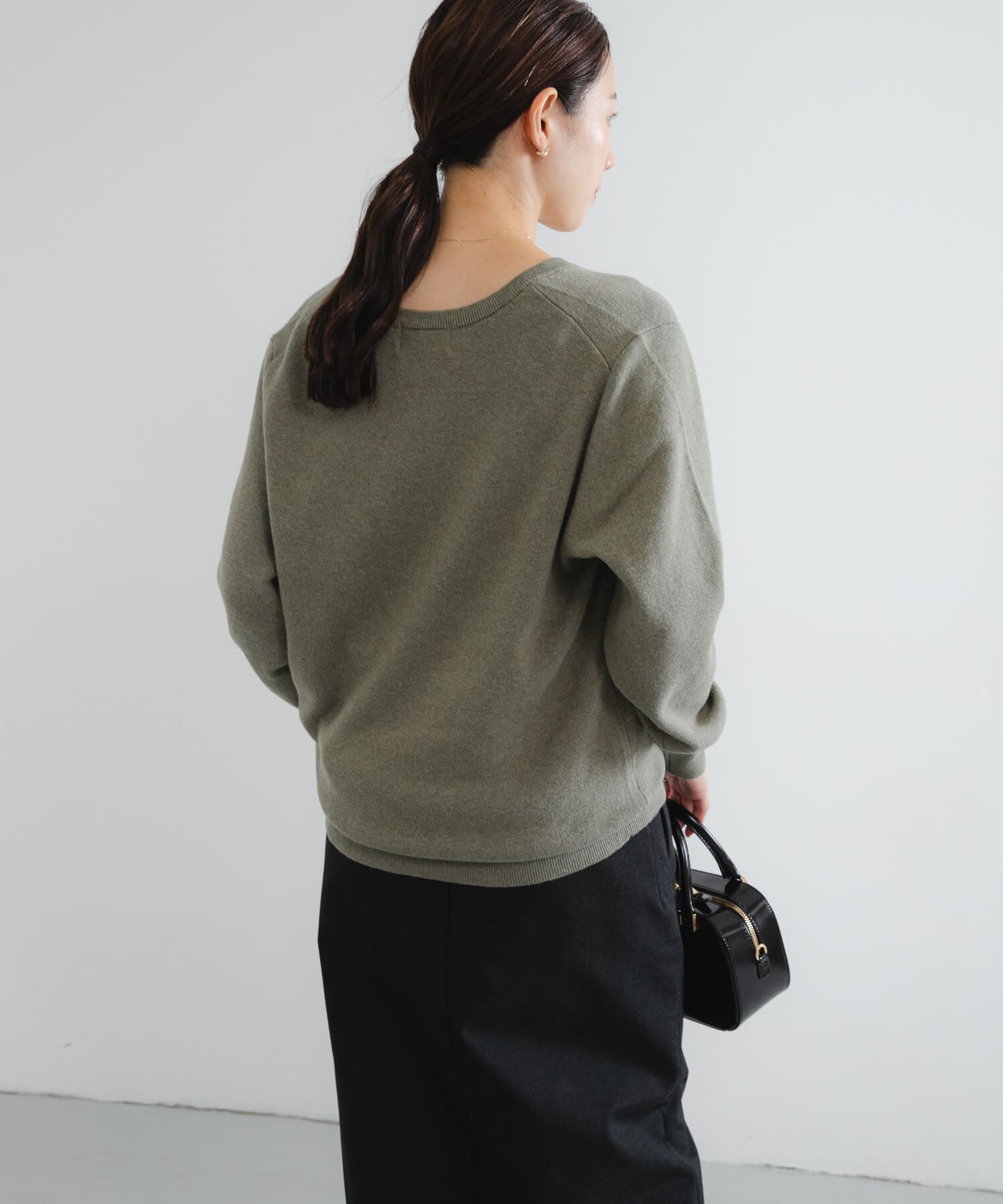 URBAN RESEARCH「new basic　カシミヤコットンVネックチュニックニット」|チュニック|