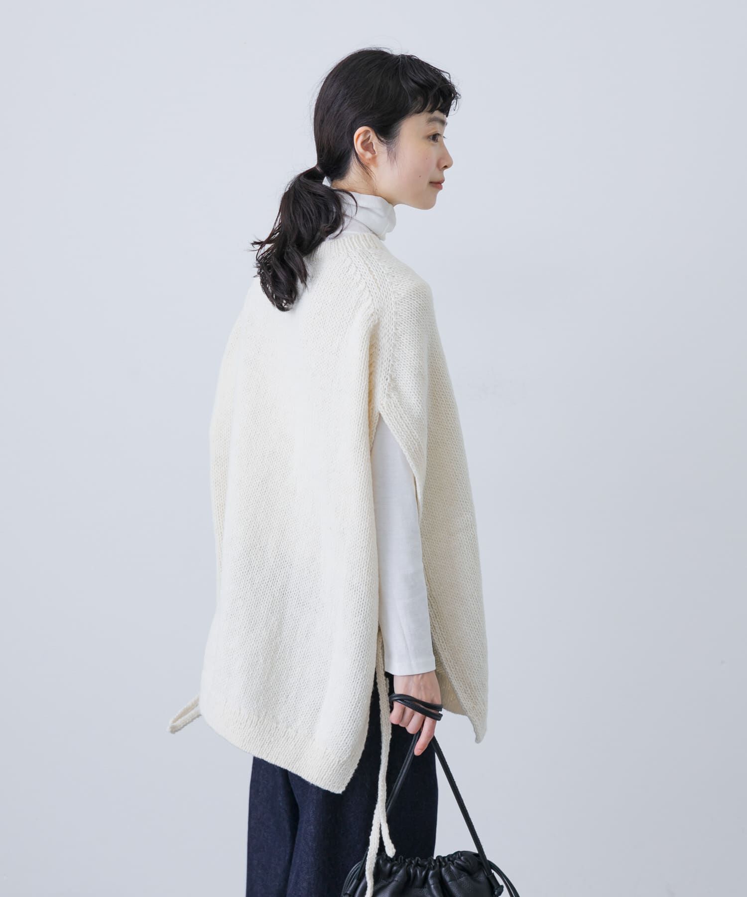 かぐれ「ペルーワイドニットベスト」|ニット・セーター|