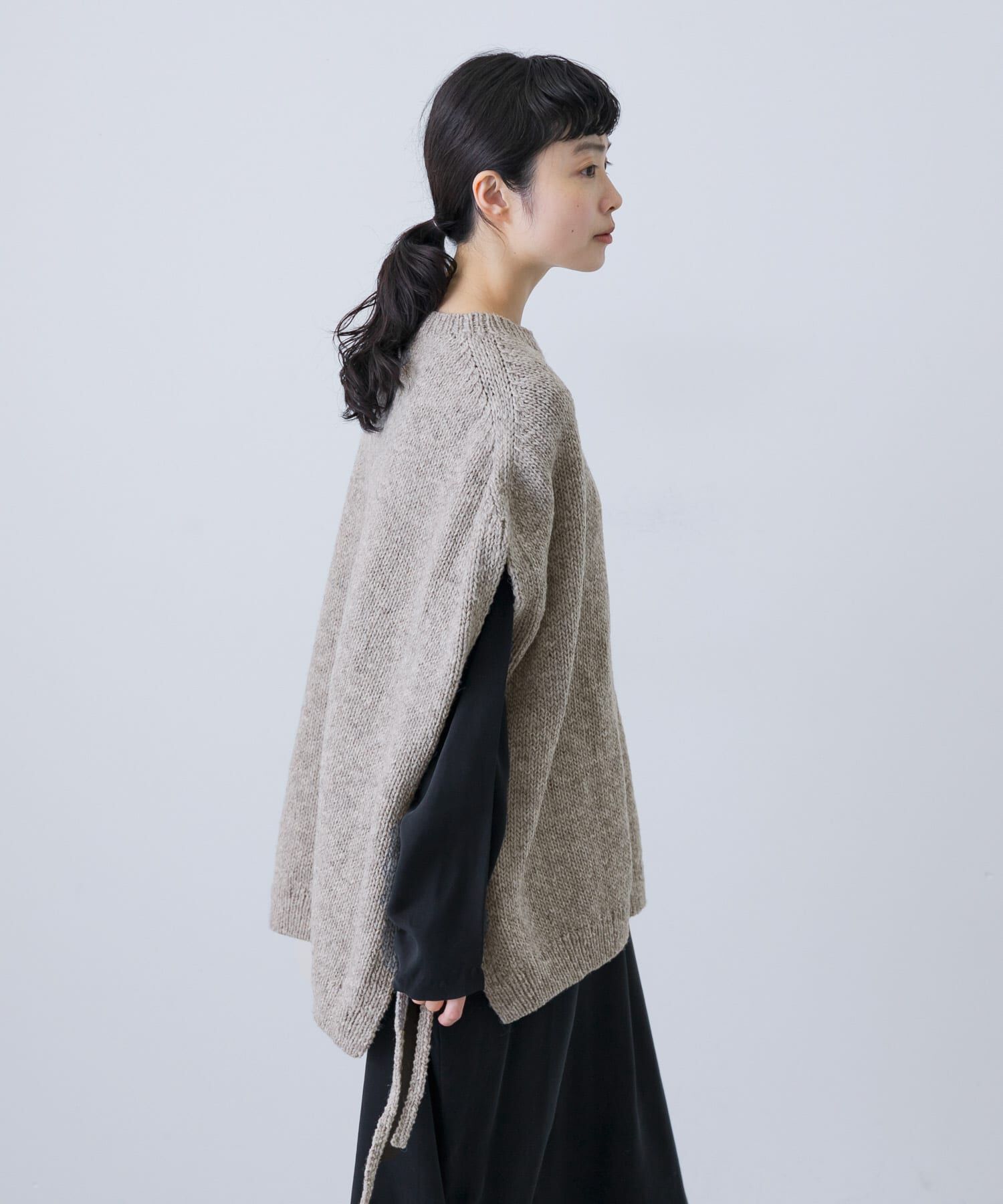 かぐれ「ペルーワイドニットベスト」|ニット・セーター|