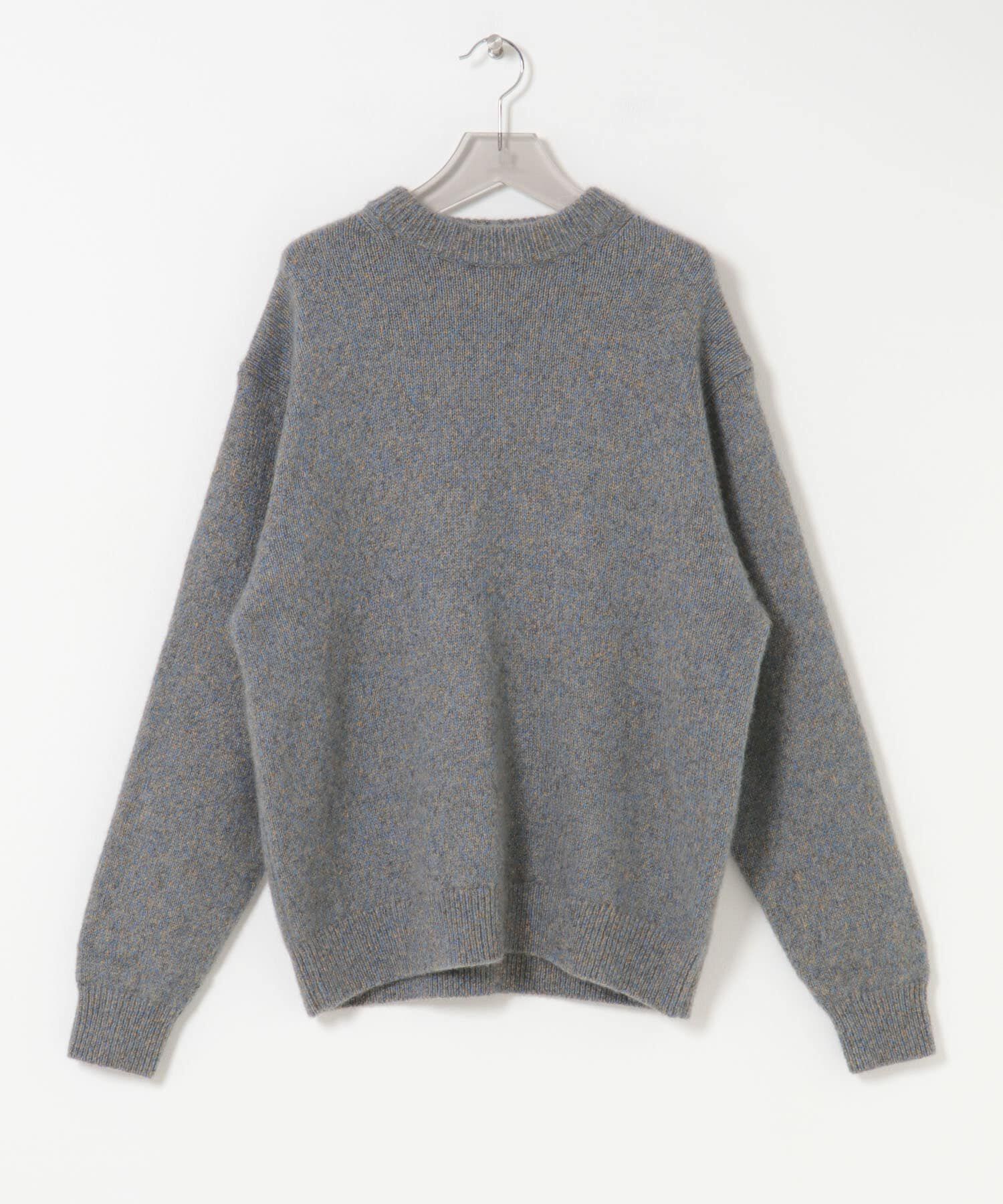 URBAN RESEARCH「new basic　CASHMERE SILK MOULINE CREW-NECK KNIT」|ニット・セーター|