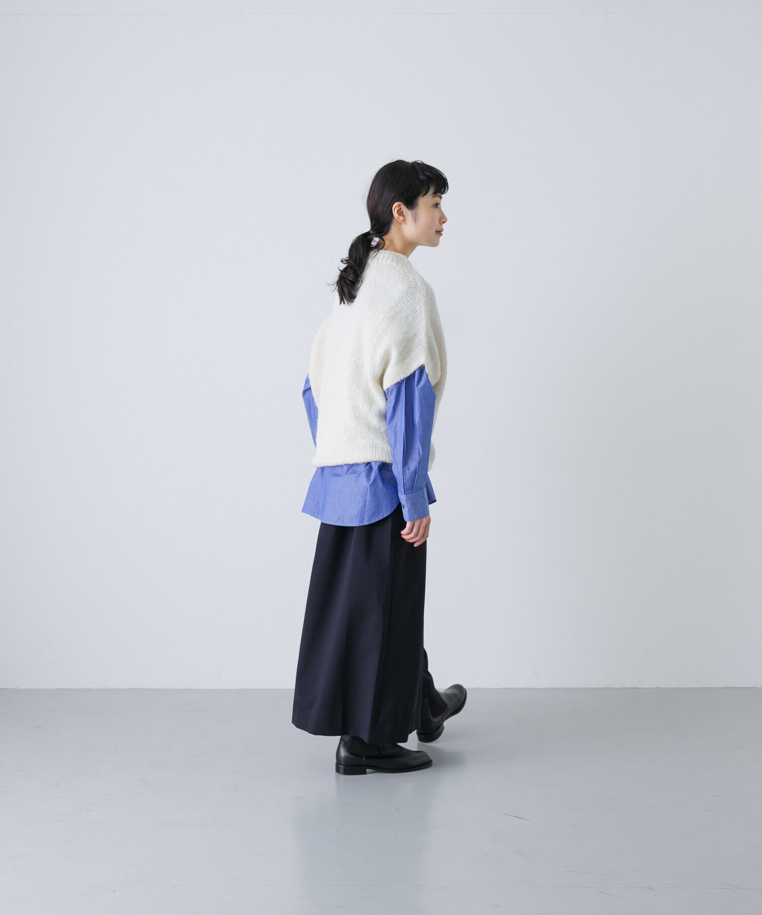 かぐれ「アルパカルーズベスト」|ニット・セーター|