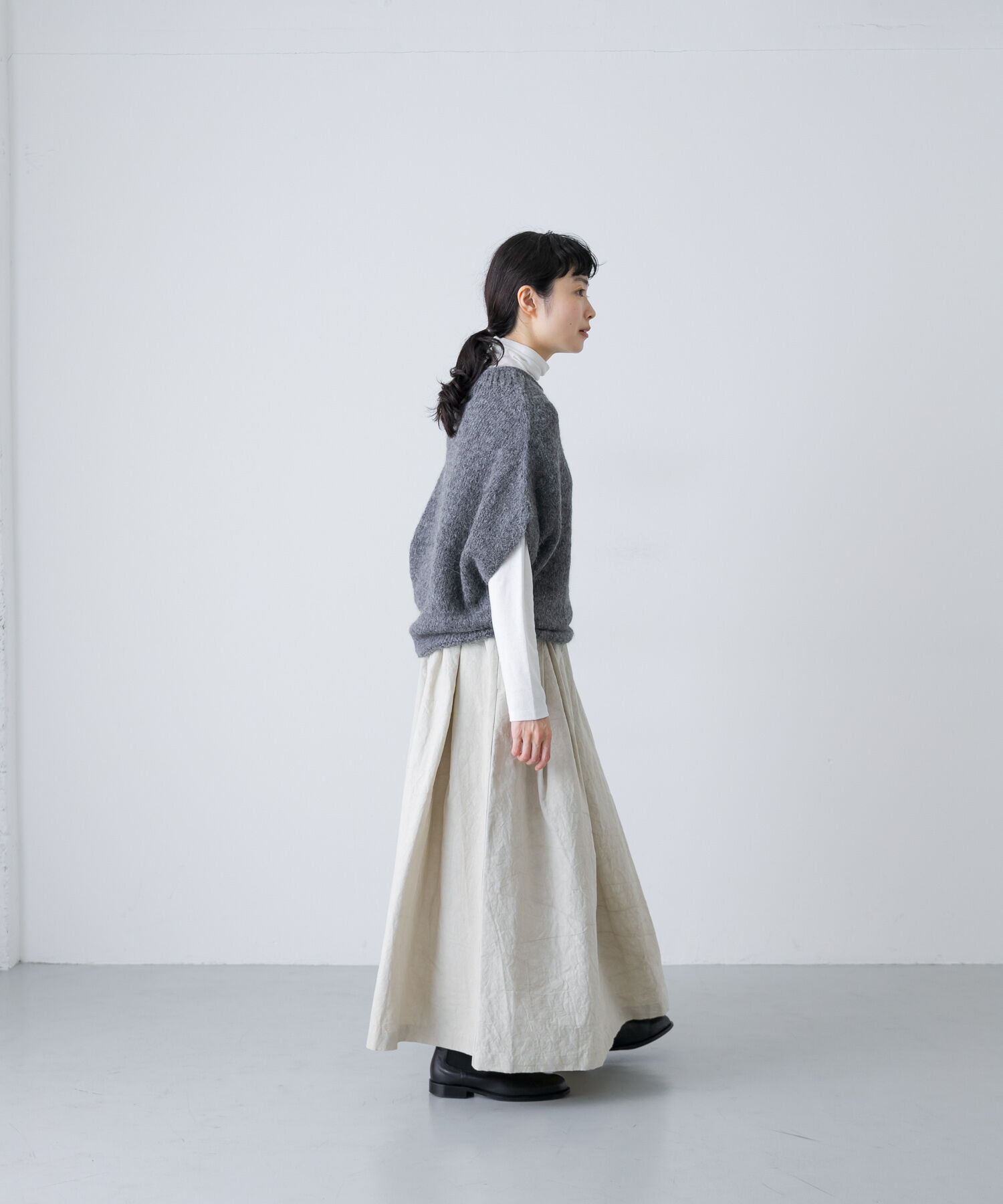 かぐれ「アルパカルーズベスト」|ニット・セーター|