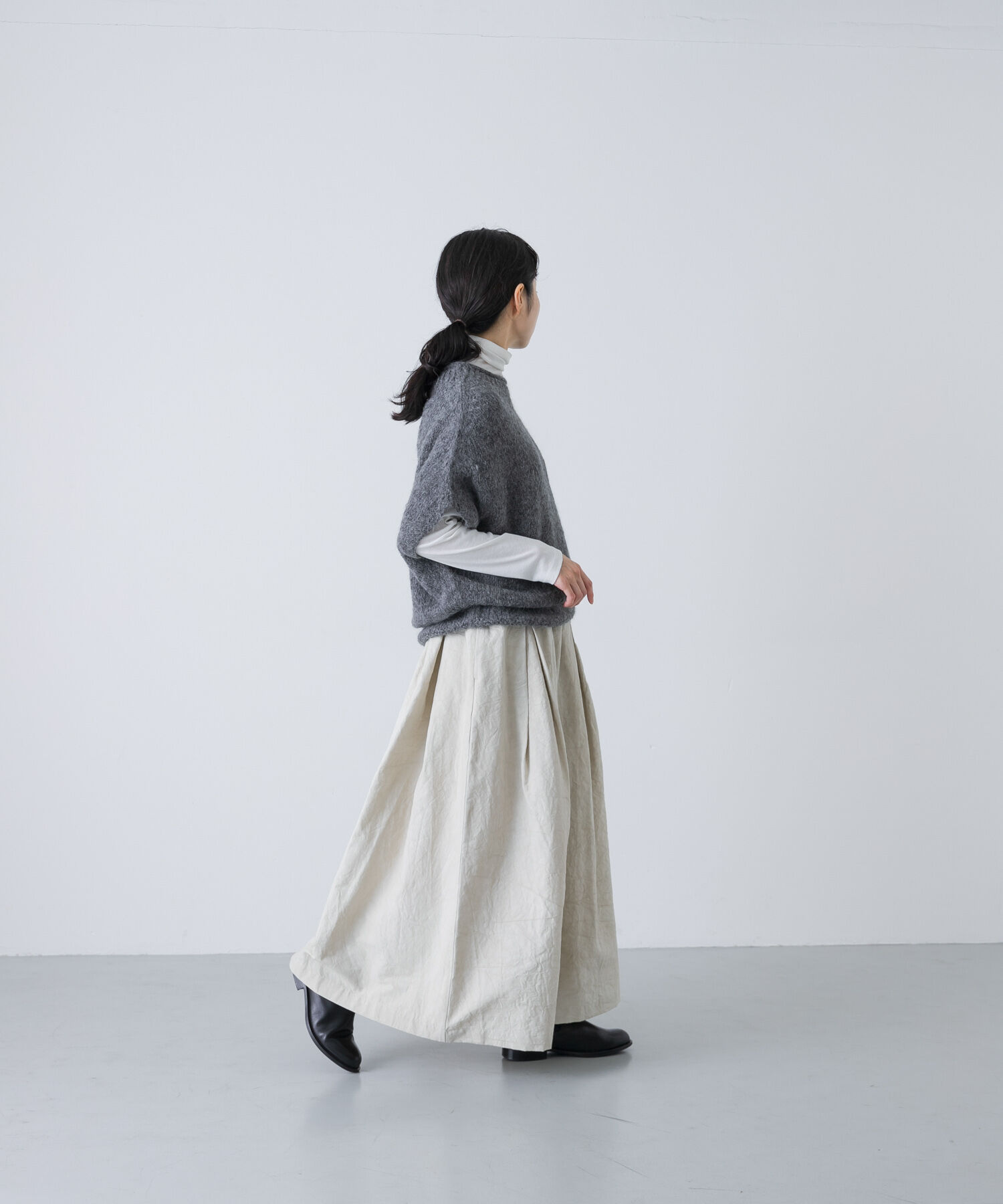 かぐれ「アルパカルーズベスト」|ニット・セーター|