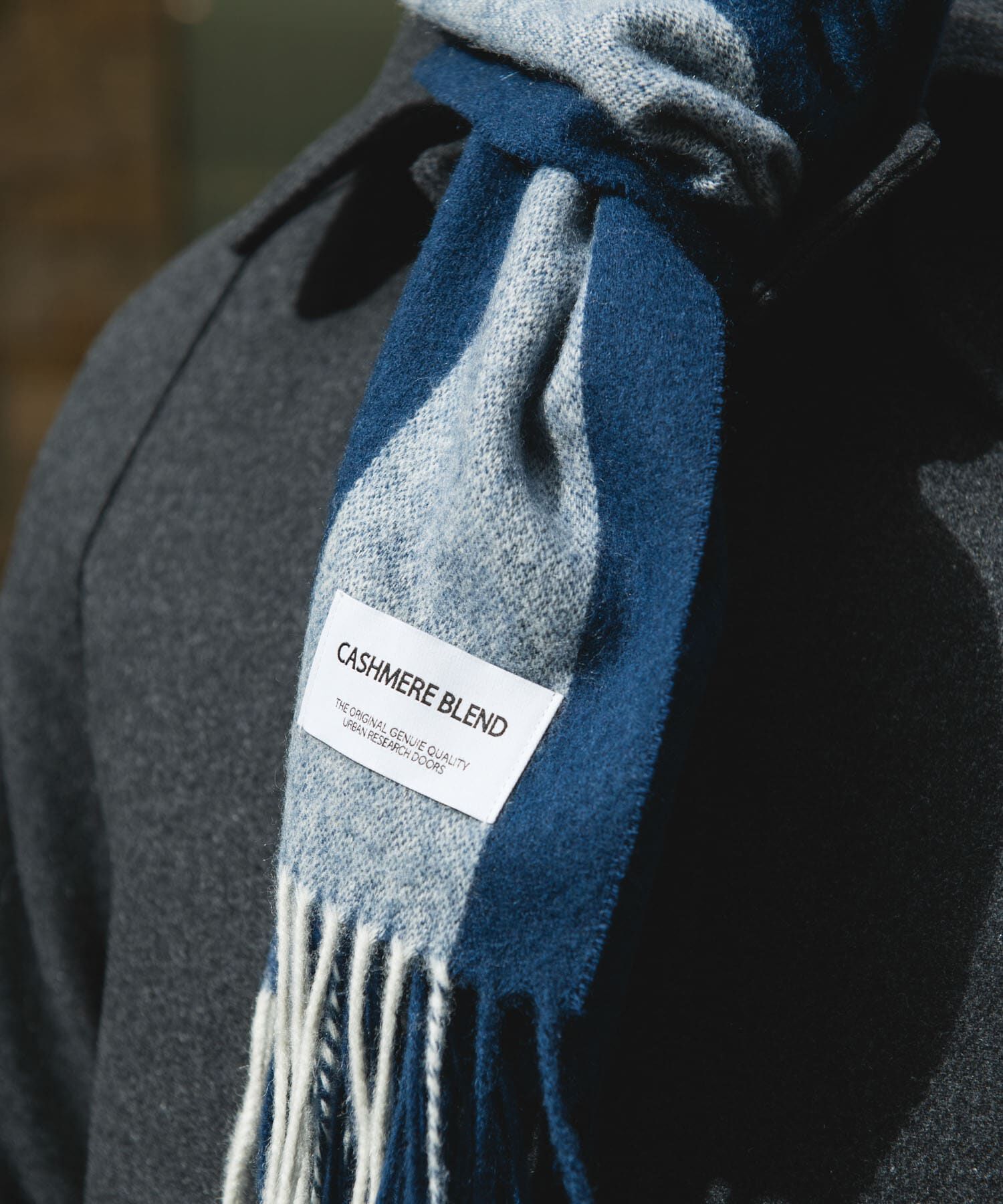 URBAN RESEARCH DOORS「カシミヤブレンドストライプマフラー」|マフラー|