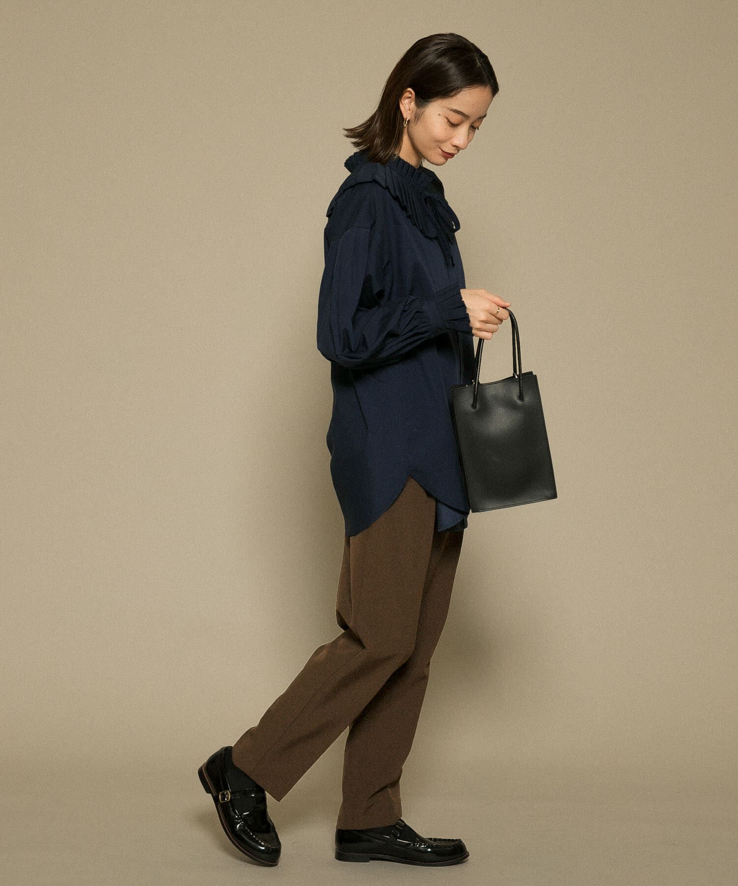  「illi　ワンタックスリムテーパードパンツ」|その他|