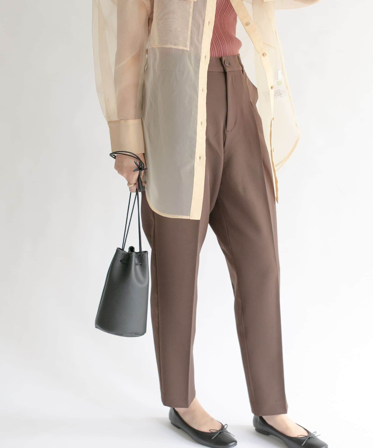  「illi　ワンタックスリムテーパードパンツ」|その他|