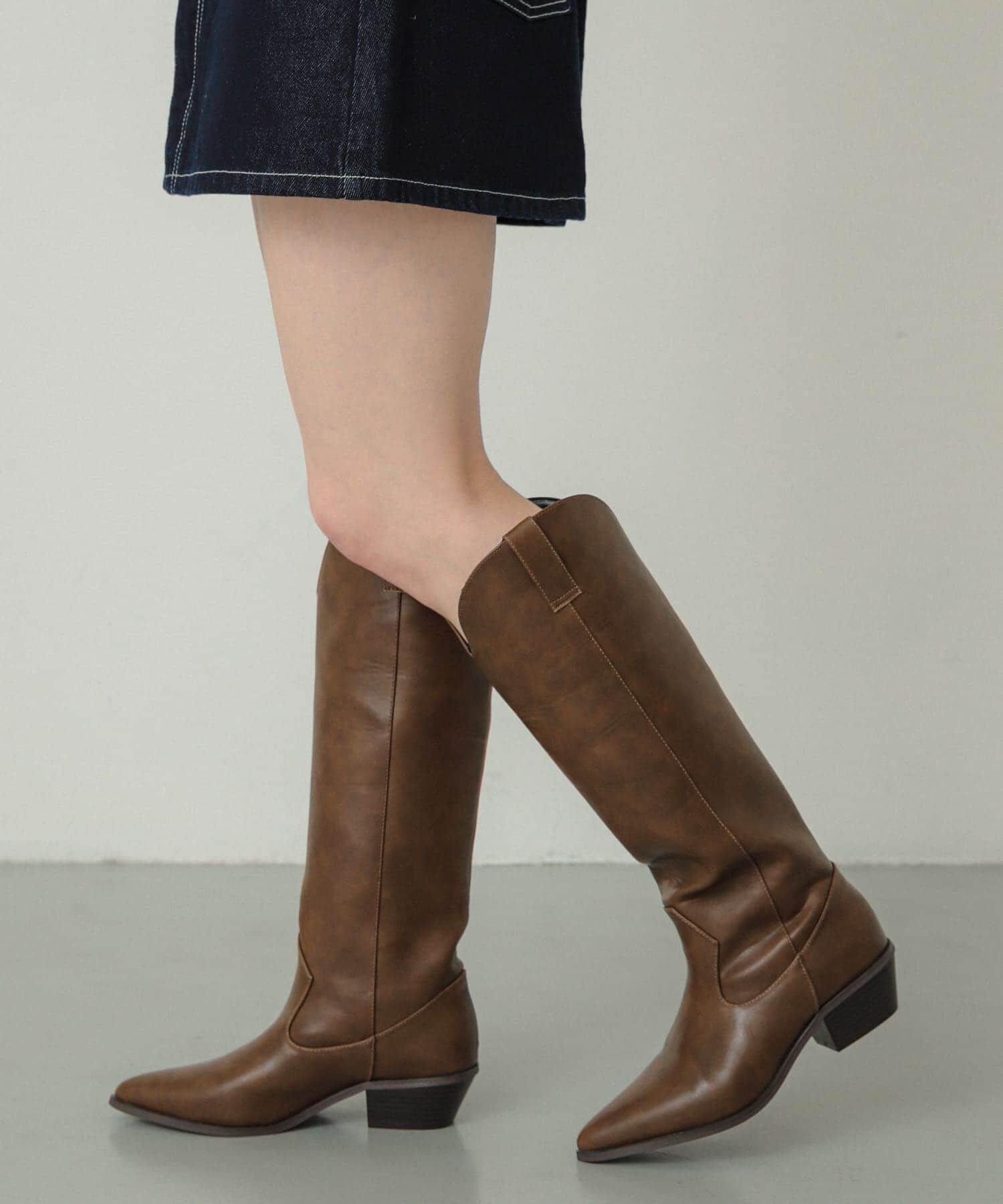 SENSE OF PLACE by URBAN RESEARCH「ポインテッドウエスタンブーツ」|ショートブーツ|