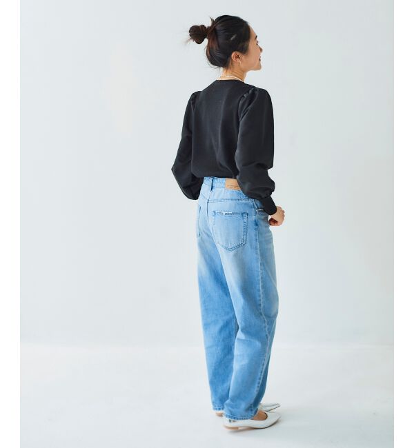 le.coeur blanc「《WEB限定アイテム》チュールワンピース＆タフタスリーブニットSET」|ワンピース|