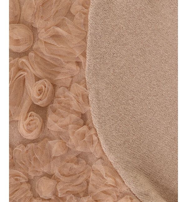  「《手洗い可能》フラワーチュール刺繍Vネックカーディガン」|カーディガン|