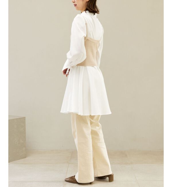 MAJESTICLEGON「ビスチェセットミニシャツワンピース」|ワンピース|