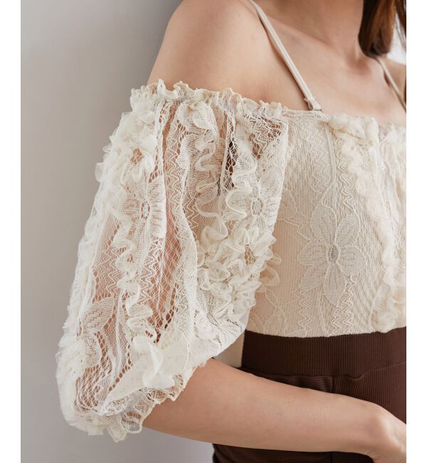 MAJESTICLEGON「レースオフショルスイムウェア/水着」|その他|