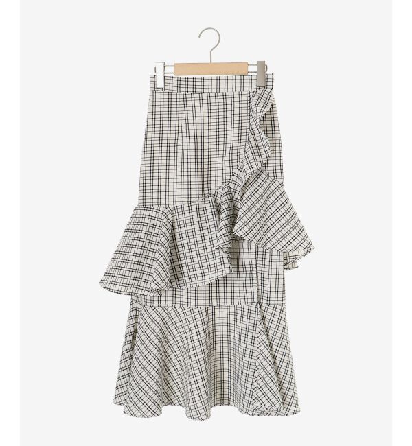  「フリルデザインスリットスカート」|スカート|