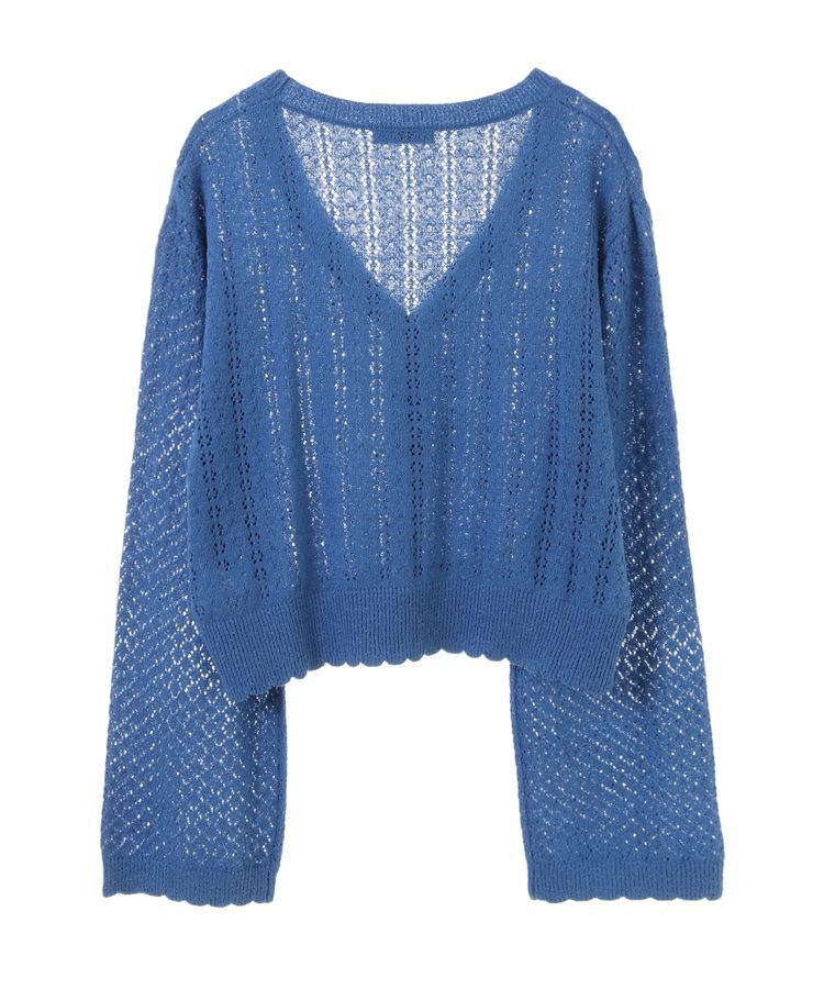 earth music&ecology「チビブークレショートカーディガン」|カーディガン|