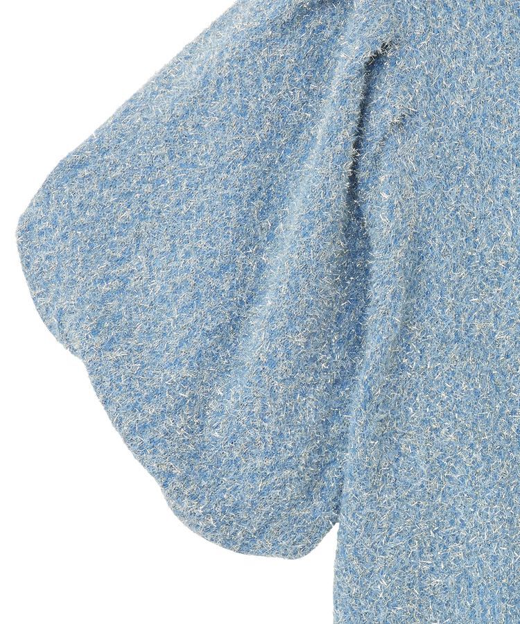 earth music&ecology「ボリュームスリーブラメニットプルオーバー」|ニット・セーター|