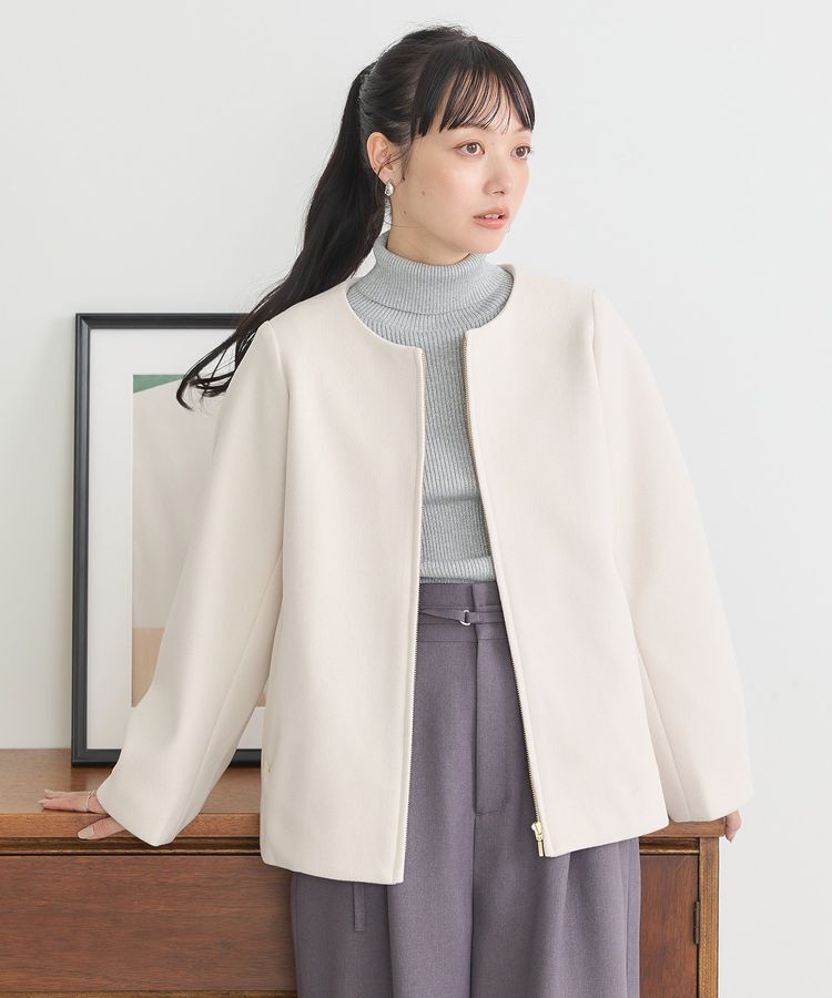 earth music&ecology「2Wayフードショートコート」|その他|Ivory