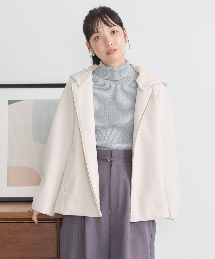 earth music&ecology「2Wayフードショートコート」|その他|