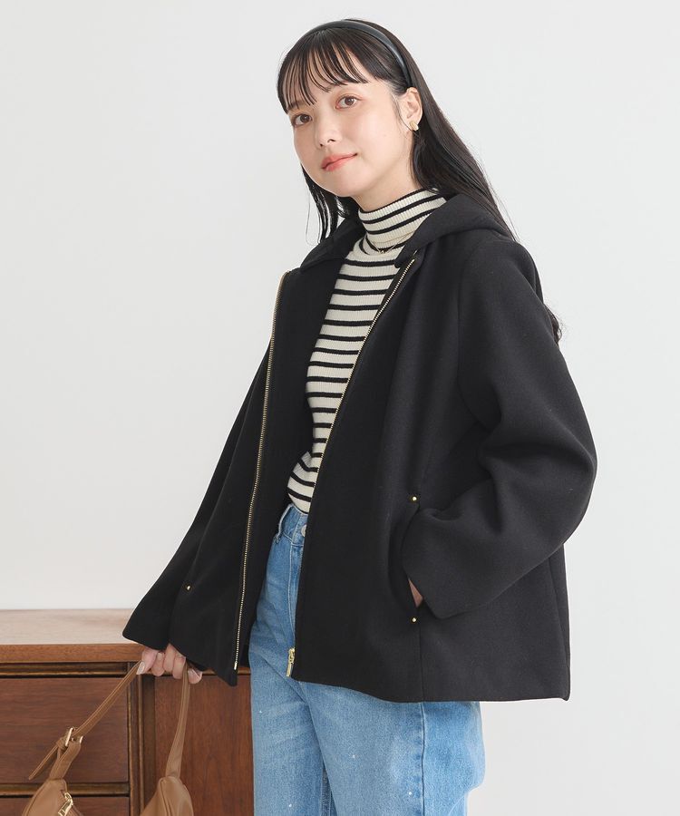 earth music&ecology「2Wayフードショートコート」|その他|