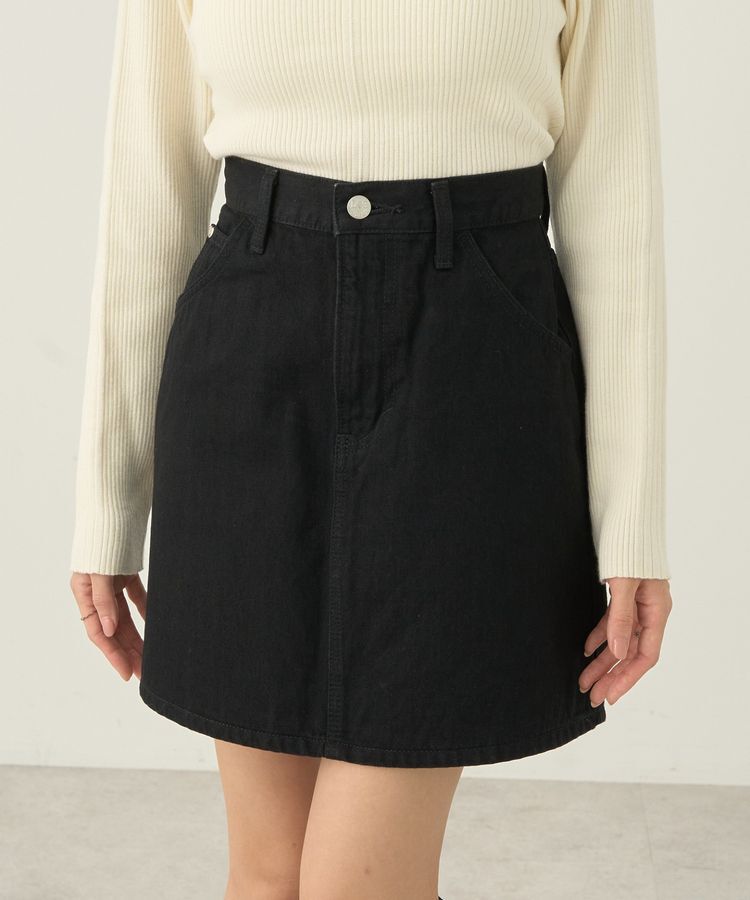earth music&ecology「Lee&times;e.m.a.eデニムミニスカート」|スカート|Black