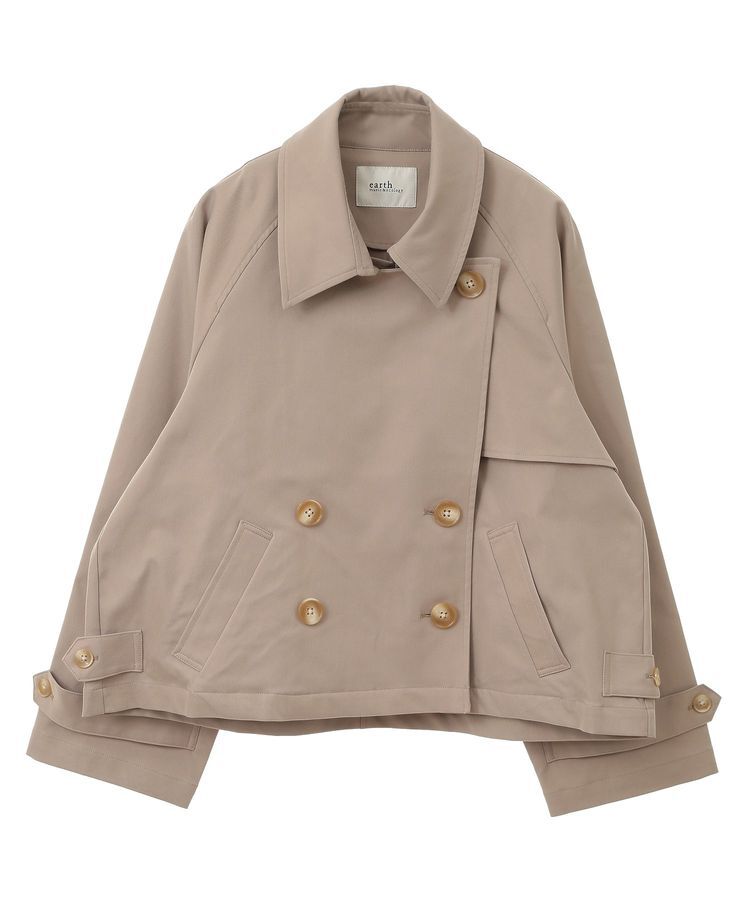 earth music&ecology「ショートトレンチコート」|トレンチコート|
