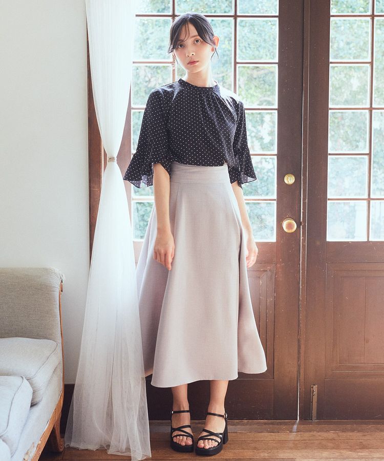 earth music&ecology「フリル7分袖ブラウス」|シャツ・ブラウス|