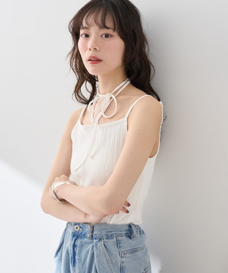 earth music&ecology「コード付きキャミソール」|キャミソール|