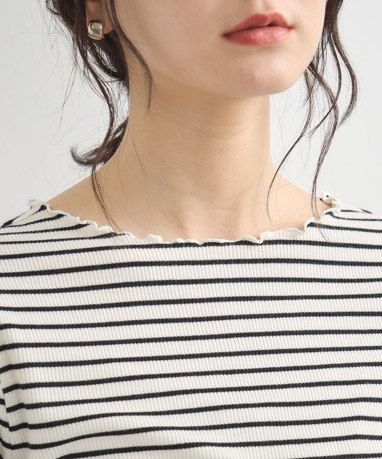 earth music&ecology「リブメローショートスリーブプルオーバー」|Tシャツ・カットソー|