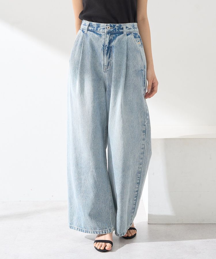 earth music&ecology「ワンポイントロゴ刺繍デニムパンツ」|デニム|