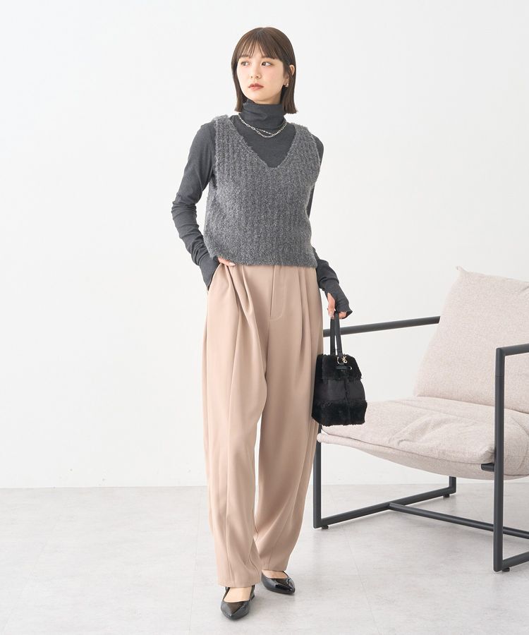 earth music&ecology「リブタートルネックプルオーバー」|Tシャツ・カットソー|