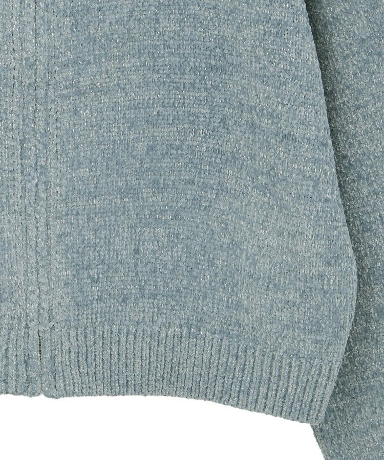 earth music&ecology「ベロアフーディージップニットカーディガン」|カーディガン|