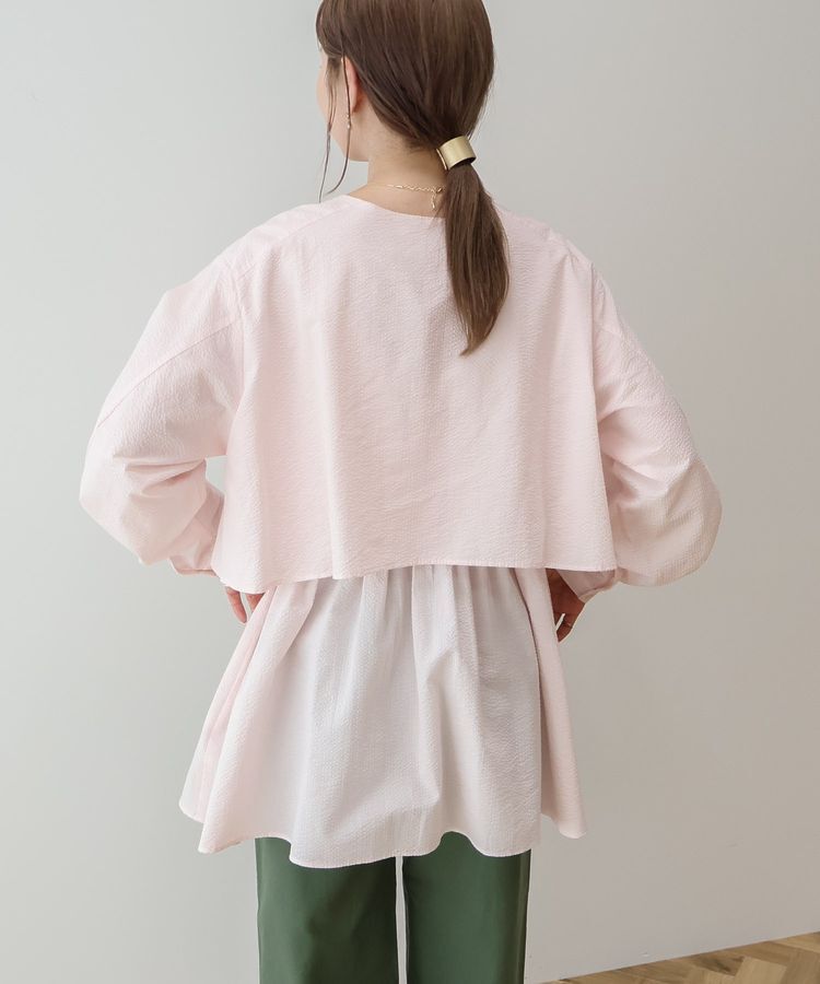 AMERICAN HOLIC「サッカーティアードロングブラウス/チュニック」|シャツ・ブラウス|