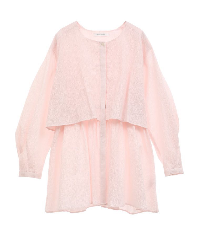 AMERICAN HOLIC「サッカーティアードロングブラウス/チュニック」|シャツ・ブラウス|