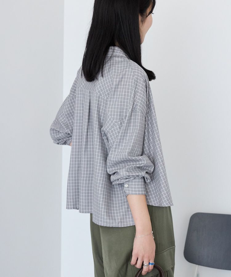 AMERICAN HOLIC「イージーケアチェックショート丈シャツ」|シャツ・ブラウス|