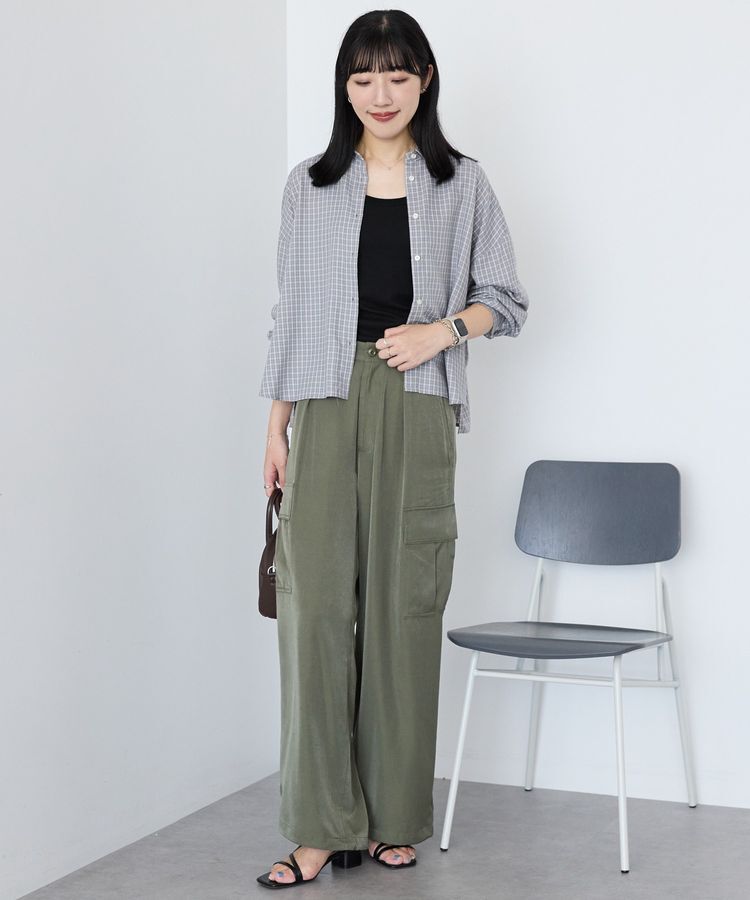 AMERICAN HOLIC「イージーケアチェックショート丈シャツ」|シャツ・ブラウス|