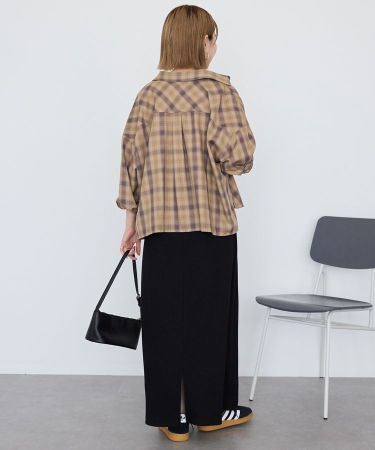 AMERICAN HOLIC「イージーケアチェックショート丈シャツ」|シャツ・ブラウス|