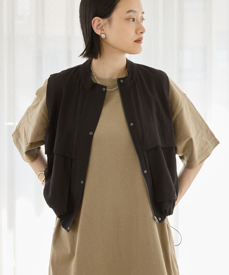 AMERICAN HOLIC「Wポケットショートベスト」|ベスト・ジレ|