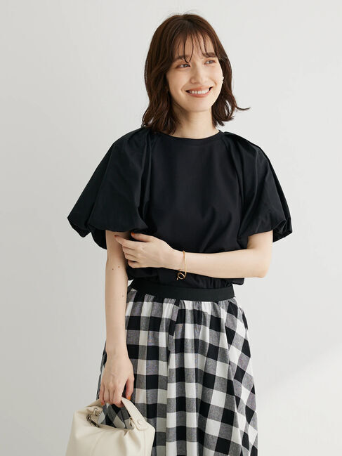  「・SUGAR SPOON バルーンスリーブTシャツ」|Tシャツ・カットソー|ブラック