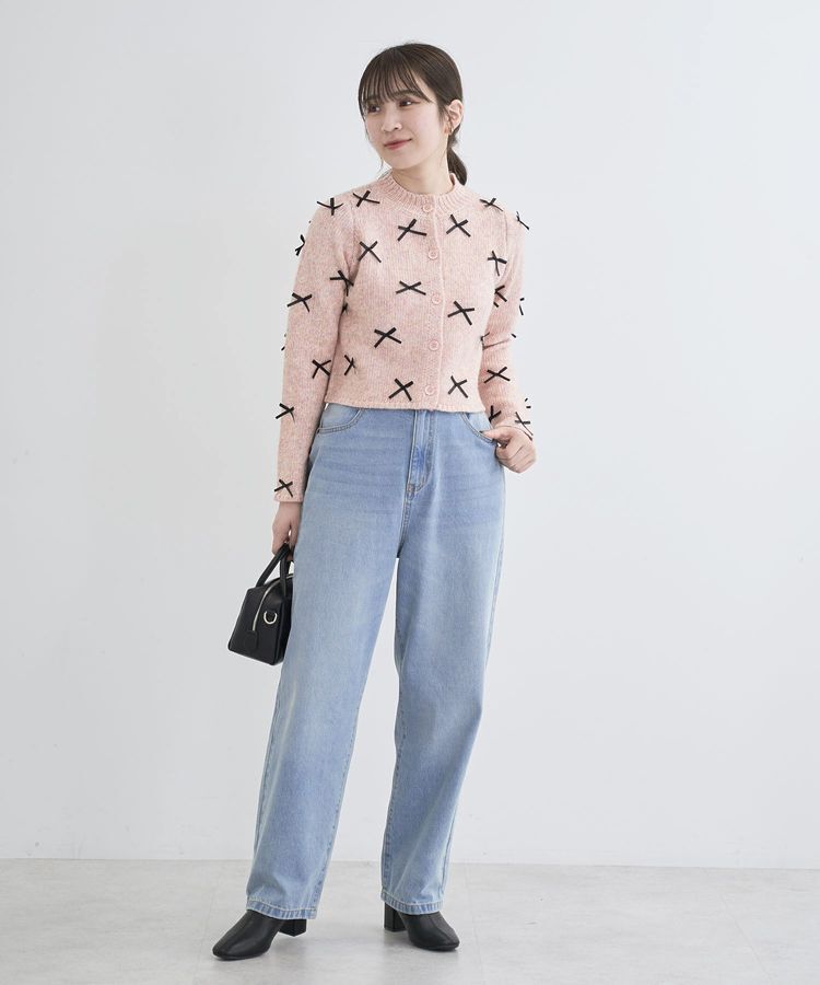 Green Parks「・ANDSEARCH メニーリボンニットカーディガン」|カーディガン|