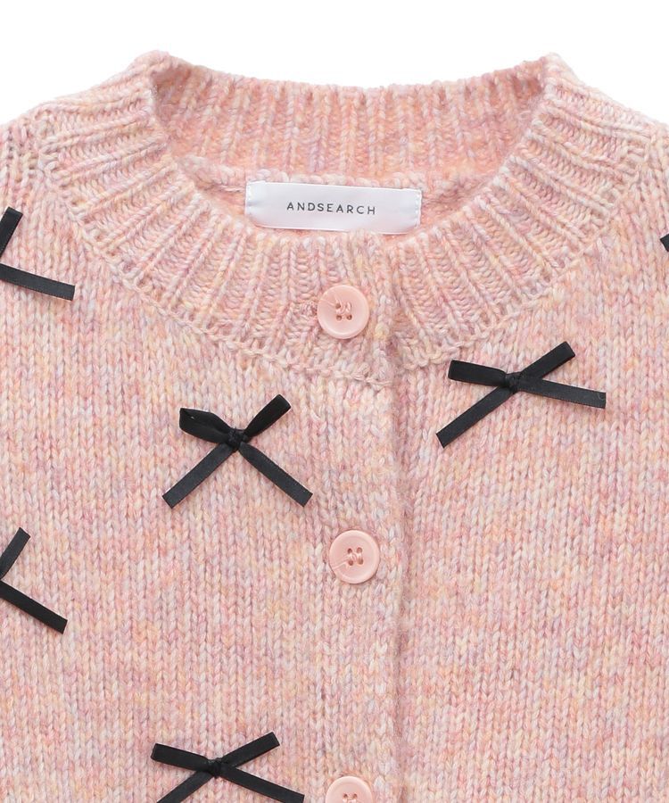 Green Parks「・ANDSEARCH メニーリボンニットカーディガン」|カーディガン|